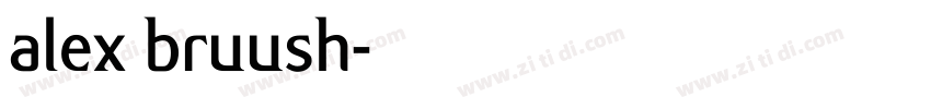 alex bruush字体转换